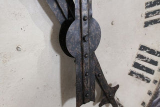 vintage look distressed clock face