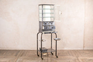 vintage medical cabinet
