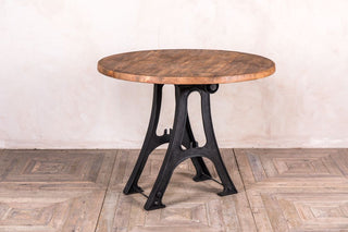 vintage metal base dining table