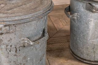 vintage metal bins