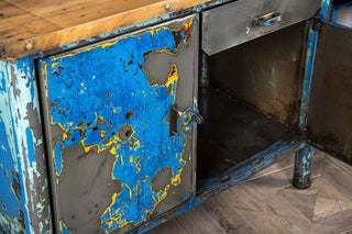 vintage metal buffet