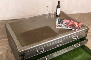 vintage metal coffee table