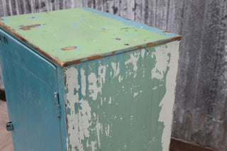 vintage metal cupboard