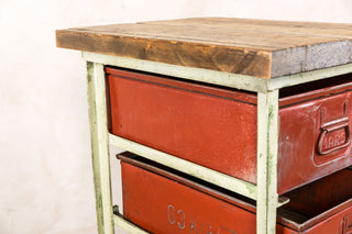 vintage metal drawers