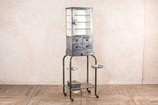 vintage metal medical cabinet