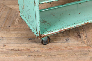 vintage metal shoe rack