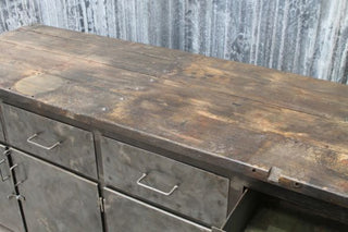 vintage metal sideboard