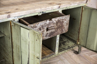 vintage metal sideboard