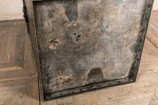 vintage metal storage box