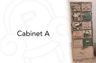 Vintage Metal Storage Cabinet Range