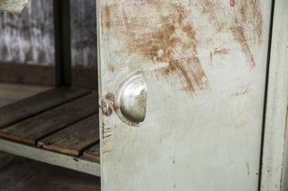 vintage metal workbench