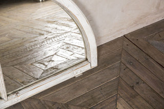 vintage mirrored window