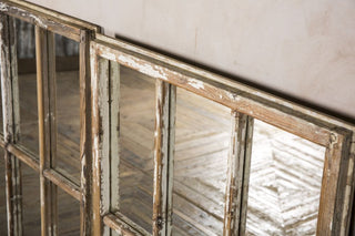 vintage mirrored window