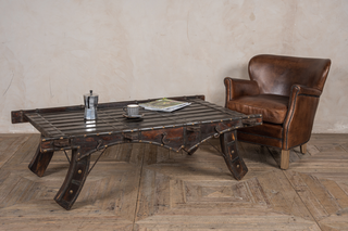 wooden coffee table