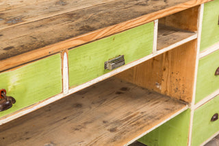 vintage painted buffet