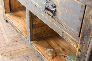 vintage painted sideboard