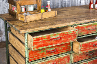 vintage painted sideboard