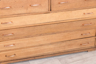 vintage-solid-oak-plan-chest-of-drawers