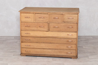 vintage-solid-oak-plan-chest-of-drawers