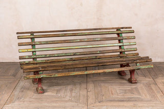 vintage railway bench