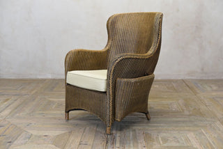 vintage rattan armchair