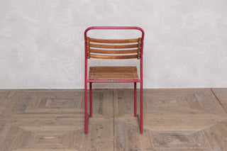 vintage-red-slatted-stacking-chair-rear