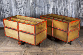 vintage red trolley
