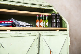 vintage restaurant cupboard