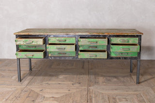 green-industrial-workbench-with-drawers-open