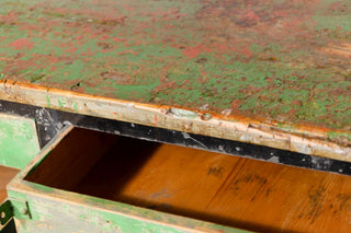 green-industrial-workbench-with-drawers-close-up