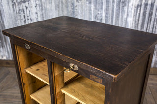 vintage storage shelves