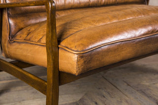 vintage style leather sofa