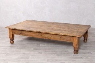 Large Vintage Pine Coffee Table