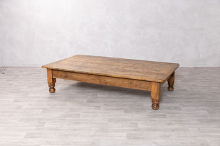 Large Vintage Pine Coffee Table
