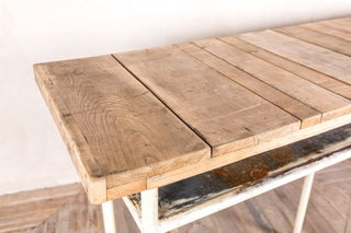 Slim Poseur Table With Shelf