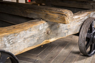 vintage trolley dining table