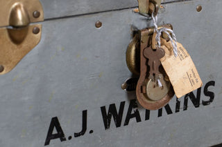 Vintage Trunk Coffee Table Lock