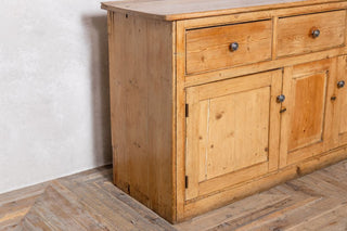 vintage-victorian-yellow-pine-kitchen-sideboard-close-up