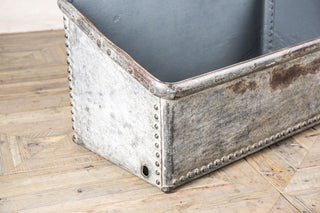 vintage water trough storage bin