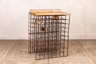vintage wire wine rack