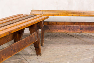 vintage wooden bench