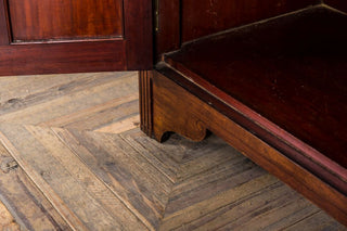 vintage wooden bookcase