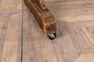 vintage wooden coat rack