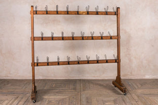 vintage wooden coat stand