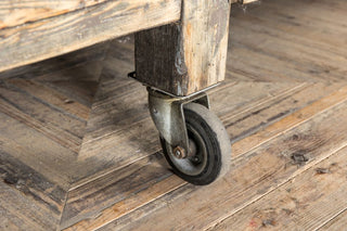vintage wooden display table