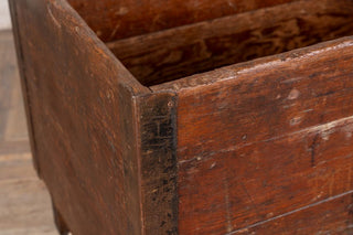 vintage wooden trolley