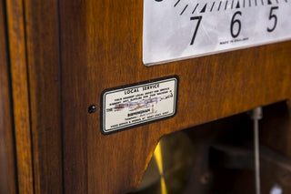 wall-mounted vintage clock