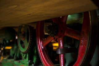 wheels and pulleys industrial table