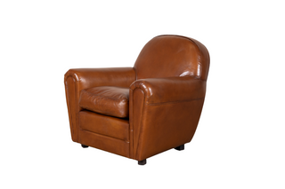 white background tan chair