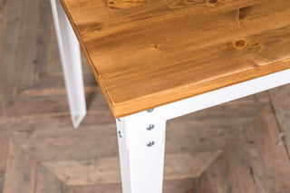 white dining room table